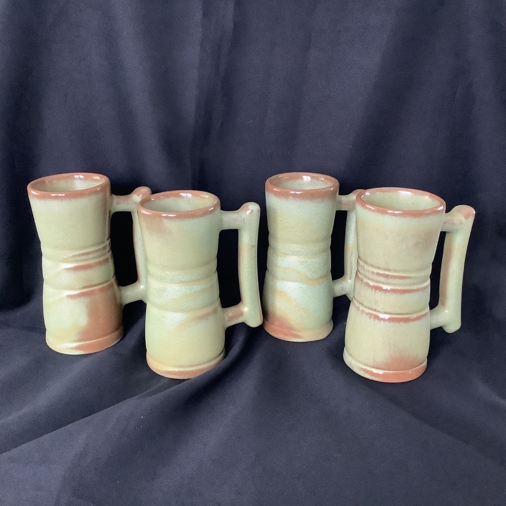 🎉HP🎉 Frankoma Set 4 Demitasse Mugs Prairie Green